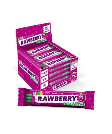 Rawberry Forest Fruit Sugar-Free Vegan Gluten-Free Kids Bar 15 Pieces in a Box
