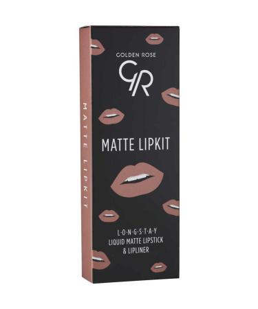 Golden Rose Matte Lip Kit Warm Nude