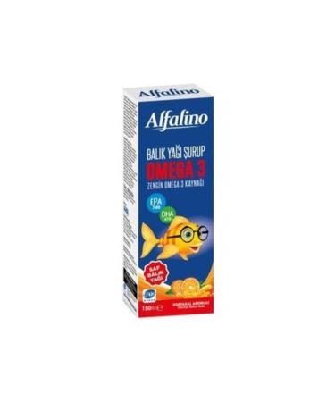 EDIS PHARMA Alfalino Fish Oil Omega 3 Orange Flavored 150 ml