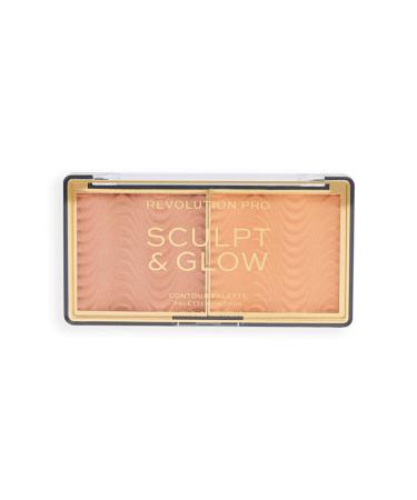 Revolution Pro Highlighter Sculpt & Glow Palette Medium Deep