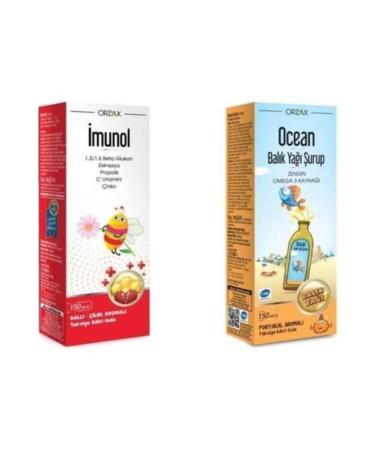 IMUNOL Fish Oil Syrup Orange Flavored 150ml + Imunol Syrup 150ml