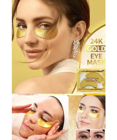 QN AY Crystal 24 K Gold Collagen Under Eye Mask Skin Renewal Care Set of 10 - Buy Online on GoSupps.com