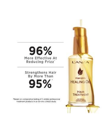 L'anza Keratin Healing Oil - Thermal Protection Sulfate-Free Hair Serum 3.4fl.oz BSecrets!Q214