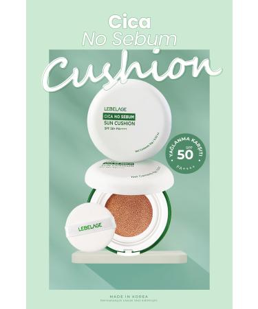 LEBELAGE Anti-Oily Concealer Sunscreen with Centella LEBELAGE NO Sebum Cushion SPF50+ pa++++ - Buy Online on GoSupps.com