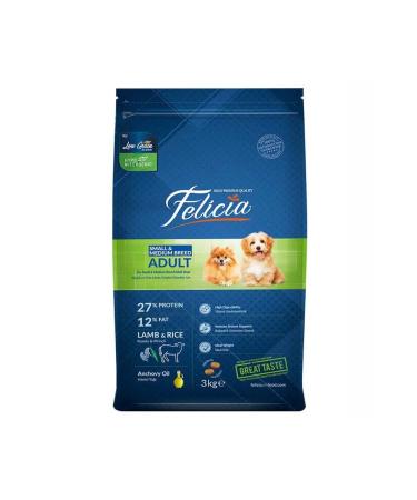 Felicia Lamb Small and Medium Breed Low Grain Dog Food 3 Kg