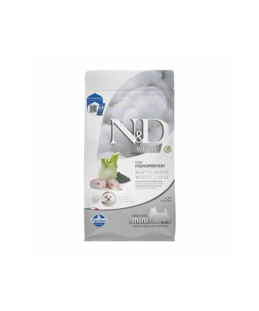 N & D ND White Mono Protein Fish White Color Small Breed Adult Dog Food 2kg - Buy Online on GoSupps.com