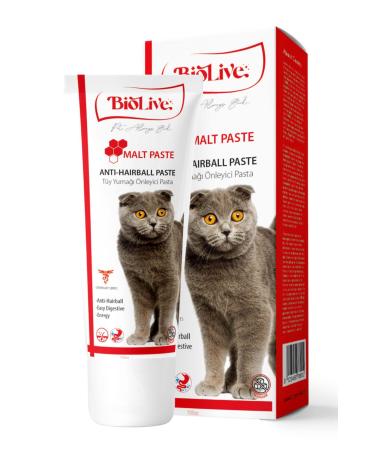 Biolive Anti-hairball Malt Paste for Cats 100gr - Buy Online on GoSupps.com