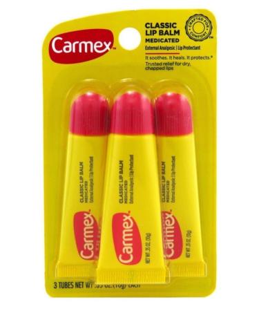 Carmex Classic 3 Pack Lip Balm 3 X 10 G.