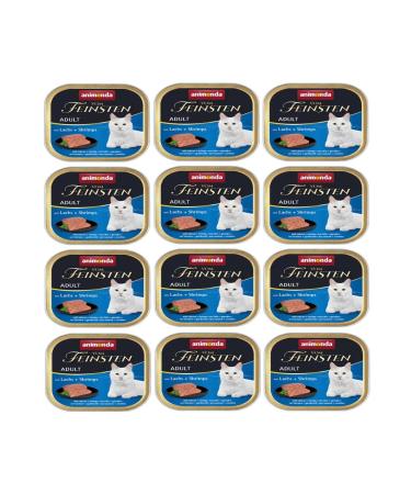 Animonda Vom Feinsten Adult Cat Canned Food with Salmon and Shrimp 100 Gr*12 Pieces