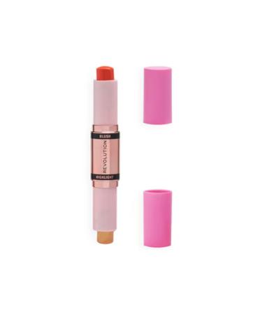 Revolution Blush and Highlighter Stick Coral