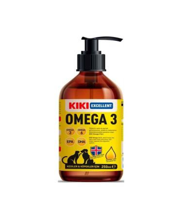Kiki EXCELLENT OMEGA 3 FISH OIL FOR CATS AND DOGS 250 ML