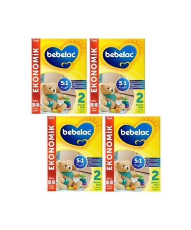 Bebelac Number 2 800 GR 6-9 Months 4-Pack Advantage Package (3200GR)