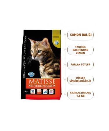 Matisse Sterilized Salmon Sterilized Cat Food 1.5 Kg - Buy Online on GoSupps.com