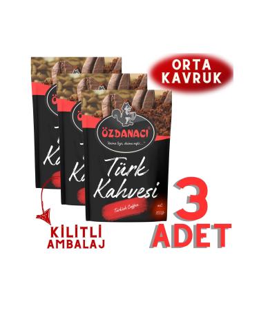 zdanac ZDANACI TURKISH COFFEE 100GR X 3 PIECES (MEDIUM ROASTED)