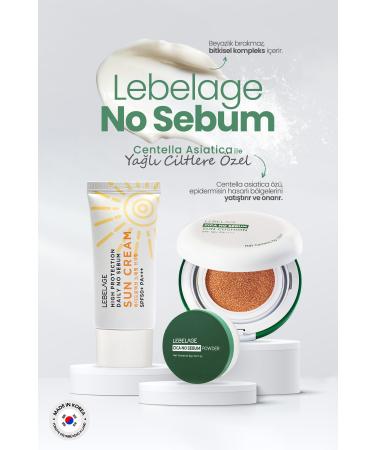 LEBELAGE Anti-Oily Concealer Sunscreen with Centella LEBELAGE NO Sebum Cushion SPF50+ pa++++ - Buy Online on GoSupps.com