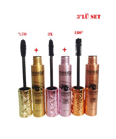 Ministar 3-Piece Legendary Mascara Set Volume + Curl + Lengthening + Ultra Black - Buy Online on GoSupps.com