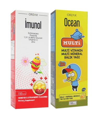 IMUNOL Syrup 150ml Ocean Multivitamin Multimineral Fish Oil Multi Syrup 150ml - Buy Online on GoSupps.com