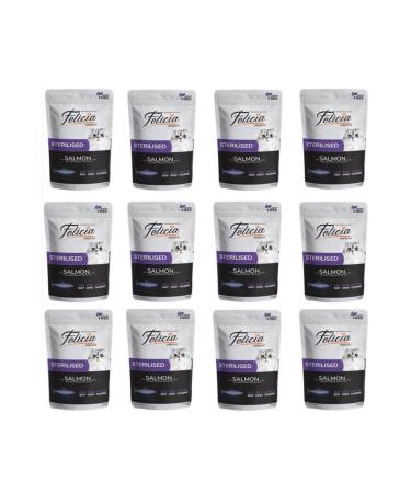 Felicia Sterilized Grain-Free Salmon Cat Wet Food 85 Gr X 12 Pieces