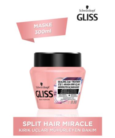 Gliss Schwarzkopf Gliss Split Hair Miracle Care Mask 300 Ml--Unique Beauty-- - Buy Online on GoSupps.com