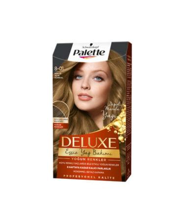 Palette Deluxe Intense Colors Hair Dye Ash Light Blonde 8-01 ( 1 PIECE )