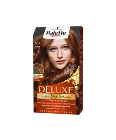 Palette Deluxe Intense Colors Hair Dye Cinnamon Brown 7-57 ( 1 PIECE )