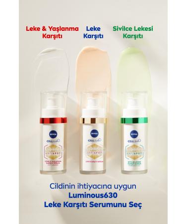 NIVEA Anti-Blemish and Anti-Aging Hyaluronic Acid and Collagen Luminous630 Trigger Serum 30ml - Buy Online on GoSupps.com