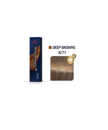 Wella Koleston Perfect Mee 8/71 Light Blonde Brown Ash Hair Dye 60 ml