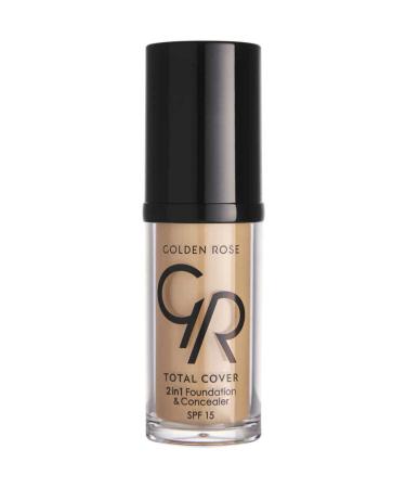 Golden Rose Total Cover 2in1 Foundation&Concealer 22 Natural Beige