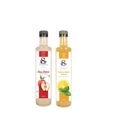Suheylaana Natural Apple Cider Vinegar 500 Ml - Natural Mint & Lemon Grass Vinegar 500 Ml