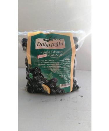 Dalg o lu Black Olives Less Salty Hard Large Fleshy Jumbo Luxury 1 kg Vacuum Package