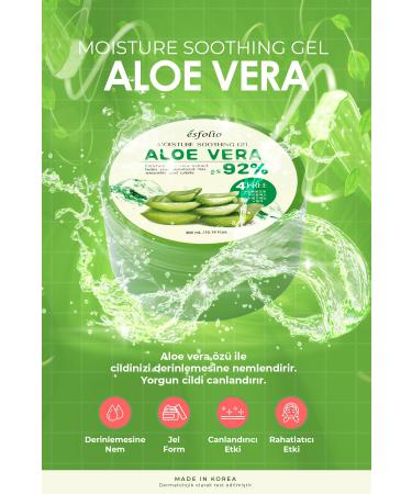 Esfolio Pure Aloe Vera Gel Esfolio moisture soothing gel aloe vera 300 ml - Buy Online on GoSupps.com