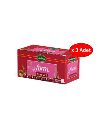 Mindivan Cherry Stalk Form Tea 1.5 gr x 40 Filter Bags x 3 Pieces