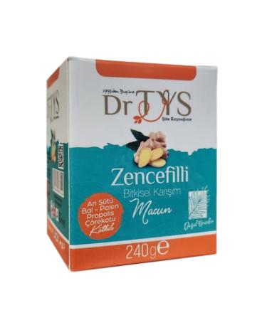 Dr. TYS Ginger Royal Jelly-Honey-Pollen-Propolis-Black Cumin Herbal Mix Paste 240 gr