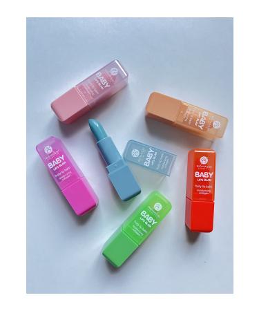 RS Ronassi Cosmetics Lip Care Cream & Lip Gloss 24 Hour Moisture Strawberry Scent Pink Shimmer