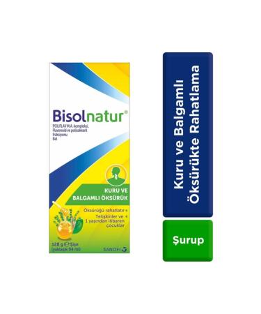 Bisolnatur Natural Cough Syrup - Relief from Dry and Phlegmy Cough