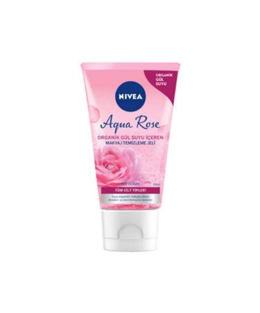 NIVEA Aqua Rose Organic Rose Water Makeup Remover Gel 150 ml (1 PIECE)
