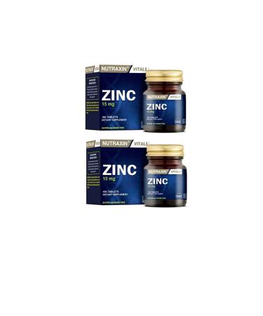 Nutraxin Zinc 15 mg 100 Tablets 2 Pieces