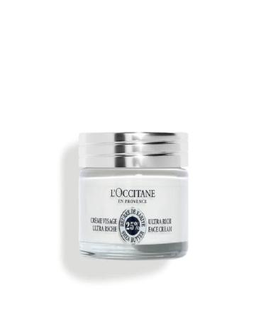 L'Occitane Shea Butter Ultra Rich Comforting Cream - Shea Intensive Moisturizing Face Cream 50ml