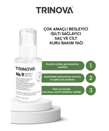 Trinova Multi-Purpose Dry Care Oil 100ml (FACE BODY HAIR) - Buy Online on GoSupps.com