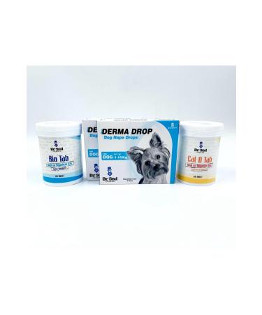 Dr. Sed Pharma 1-10kg Dog Neck Drops 2 boxes + Biotin and Calcium Supplement