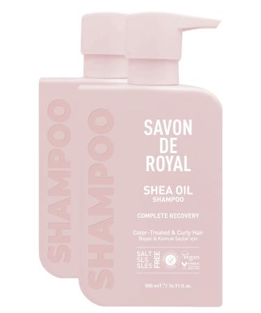 Savon de Royal Shea Butter Shampoo with Healing Effect for Colored and Curly Hair 500 ml 2 pieces - Buy Online on GoSupps.com