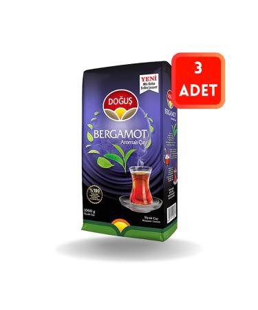 Dogus Bergamot Flavored Black Tea 1000 gr 3 Pack