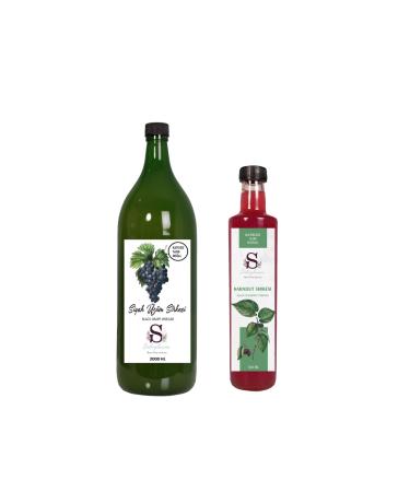 S heylaana Natural Black Grape Vinegar 2000 Ml - Natural Black Mulberry Vinegar 500 Ml