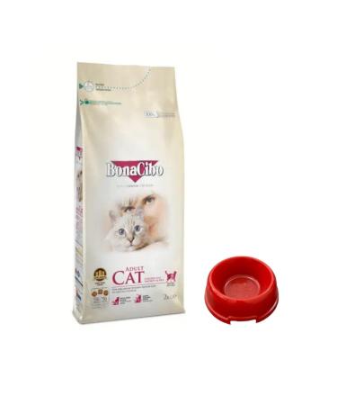 BonaCibo Adult Cat Chicken Anchovy and Rice Adult Cat Food 2 Kg + formula