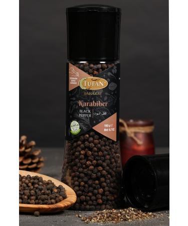 TUFAN BAHARAT Black Pepper Mill Lid 190 Gr
