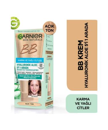 Garnier BB Cream Hyaluronic Aloe 5 in 1 Miracle Skin Perfector SPF25 - Light Tone
