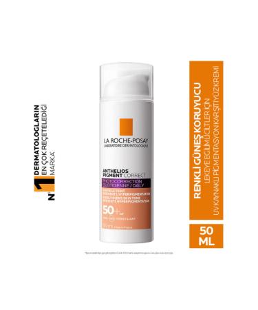 La Roche Posay SPF 50+ Tinted Sunscreen Medium 50ml Anthelios Pigment Correct