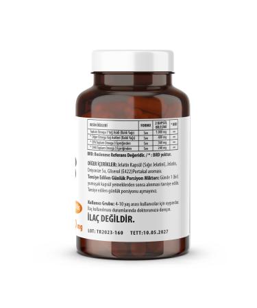 Ncs Omega 3 Fish Oil 500 Mg for Children 102 Softgels Orange Flavor - Buy Online on GoSupps.com