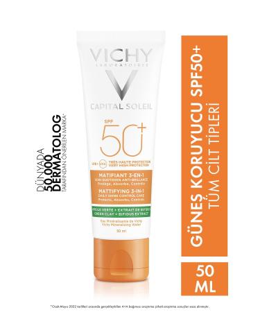 Vichy Very High Protection Anti-Shine Mattifying Face Sun Cream Spf 50+ 50/ML DK HA R