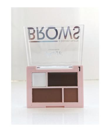 Roesia Rose Cosmetics Rose Brows 4-Pack Eyebrow Shadow